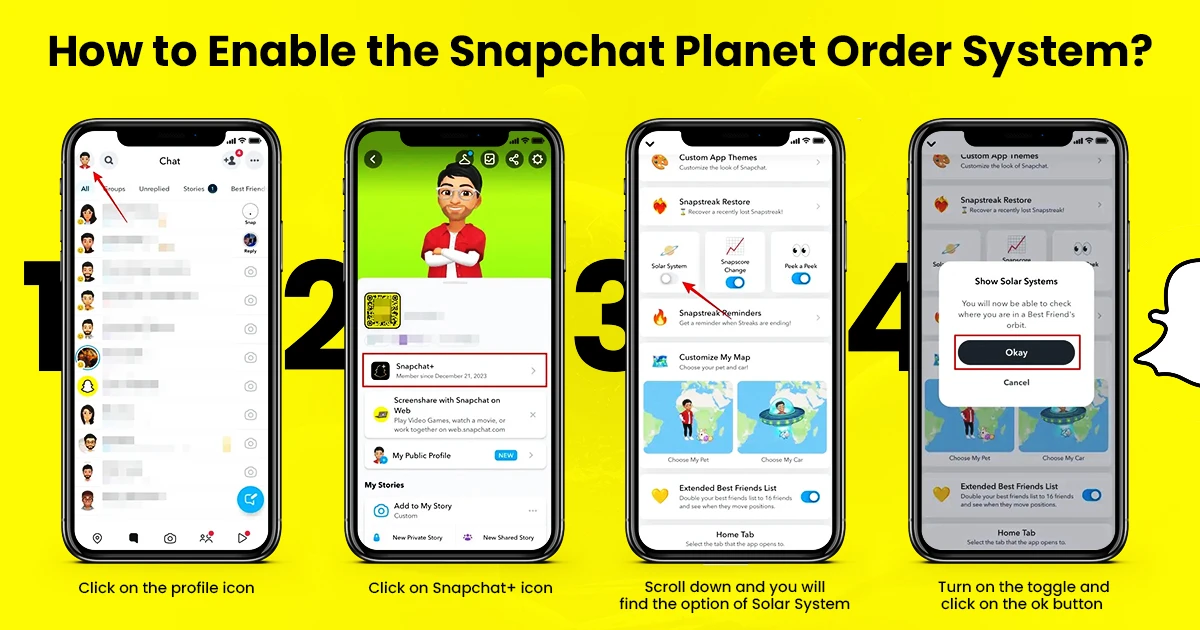 Snapchat planet order